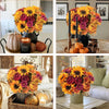 Silk Sunflower Wreath Bouquet for Home & Wedding Décor