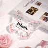 Elegant pink acrylic butterfly plaque with a floral design and a message for mum