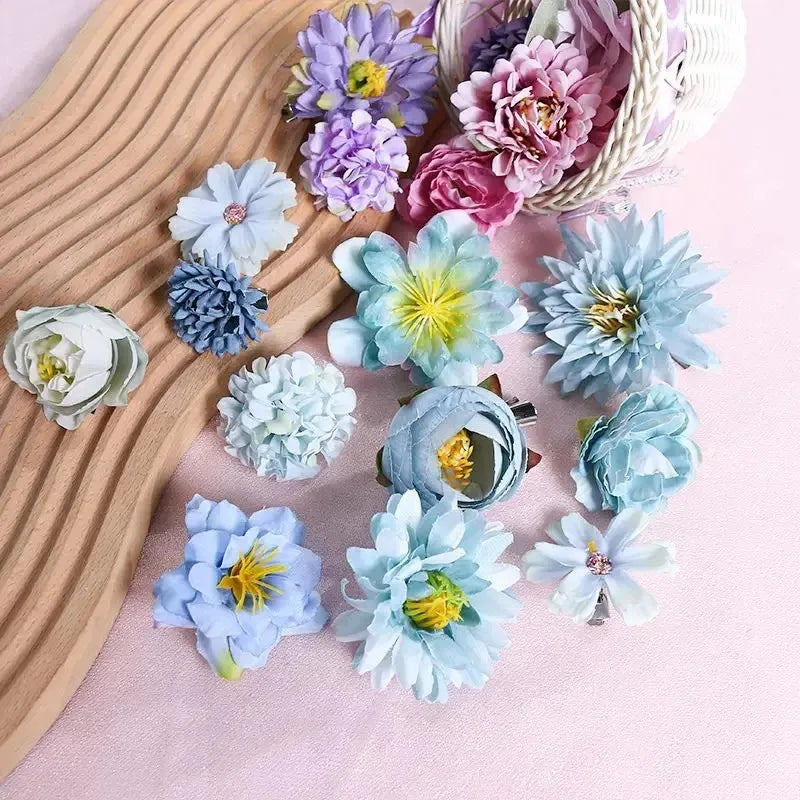 Mixed Silk Rose Artificial Flowers for Home & Wedding Decor
