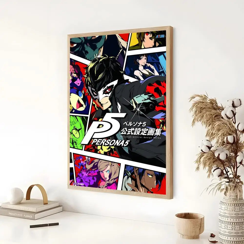 Persona 5 Classic Anime Poster - Self-Adhesive Wall Art