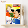 Canvas wall art featuring characters from Hunter x Hunter including Gon, Killua, and Hisoka