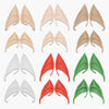 A collection of realistic latex elf ears in various shades of beige, pink, and green.