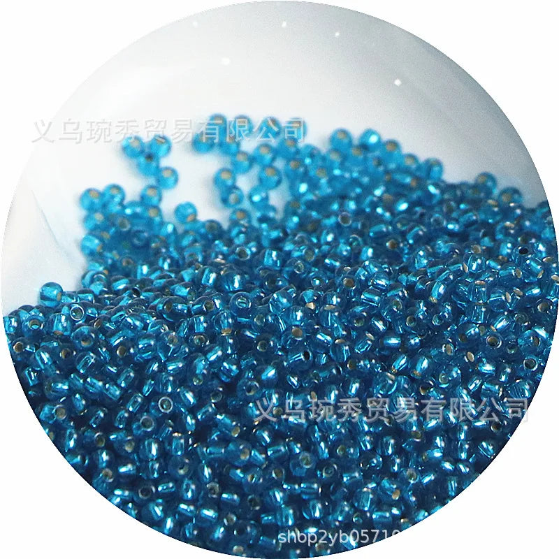 Silver Rice Glass Beads for Jewelry Making