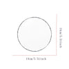 A rectangular slate photo frame with a display stand, shown in a circular outline for size reference.