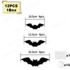 Set of 12 bat and spider night light pieces for wall decor, in a box