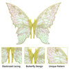 Sparkling fairy wings costume set featuring a butterfly design with gold accents and unique pattern.
