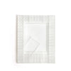 A white mini film frame with a square opening, designed to hold instant photos.