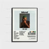Album cover art for Blond by Frank Ocean displayed on a canvas wall art print.