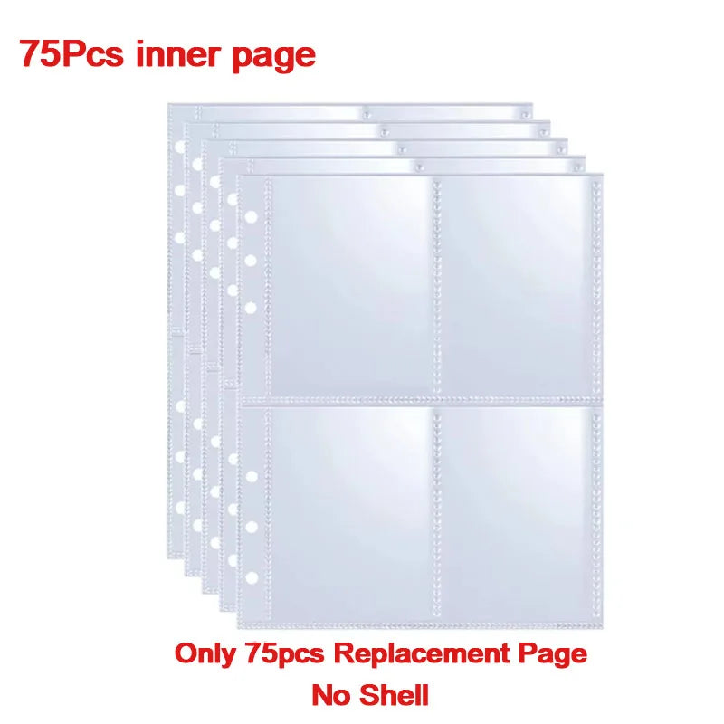 75 pieces inner page replacement sheet for a Kpop photocard album binder
