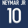 Wall art featuring the name and number 10 of Neymar Jr. on a dark blue background.