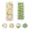 Artificial rose flower arch panel in pale pink and cream colors for wedding and party decor