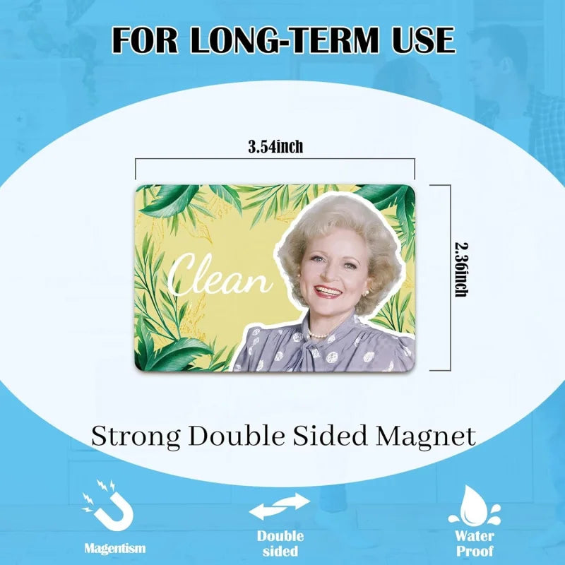 Rechteckiger Magnet mit Blumenmuster, Maße 3,54 x 2,36 Zoll.