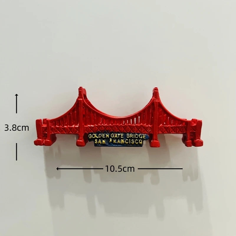3D Resin Fridge Magnets – Iconic American Landmarks