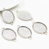 Vintage Style Cameo Pendant Bases with Ornate Gold or Silver Finish