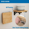 Heavy-Duty Adjustable Folding Shelf Brackets (2-Pack)
