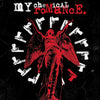 A red silhouette of a winged figure surrounded by firearms, featuring the text MY CHEMICAL ROMANCE.