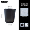 Schwarze 89-400ml PET-Einwegbecher mit Deckel und Strohhalm