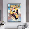 Animated wall art poster featuring Invincible from the comic book series in a dynamic pose