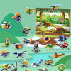A collection of insect building blocks featuring various jungle animals and insects.