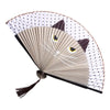 Vintage Lace Folding Hand Fan with Tassels
