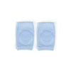 Pair of light blue comfortable knee pads for crawling infants