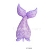 Purple foil balloon set featuring a mermaid tail and dolphin decorations for a party