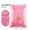 Bag of light pink BO2 AB resin rhinestones for crafting