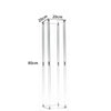 Vases de centre de table rectangulaires en acrylique, 20 cm de large et 80 cm de haut