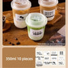 350ml, 10 vasos desechables en forma de U para café y bebidas calientes