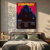 The Weeknd Calligraphy Album Art Canvas Print