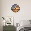 Wooden Patterned Wall Clock with Silent Quartz Movement