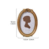 Antique Gilded Resin Photo Frame with Ornate Relief Design