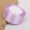 Roll of light purple satin ribbon for crafts and gift wrapping