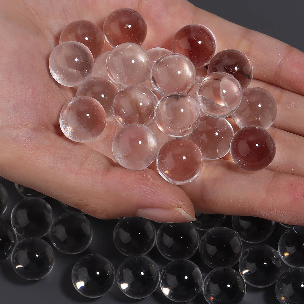 Crystal-Look Acrylic Round Beads for Crafts and Decor