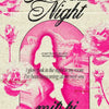 Pink in the Night album art featuring a pink silhouette and roses on textured paper.