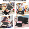 Various multipurpose gift boxes with lids shown in different contexts and colors.