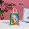 A set of 5 handmade bags featuring Masha and Bear characters for party decor.