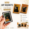3D Cat Pizza Fridge Magnet with Photo Frame