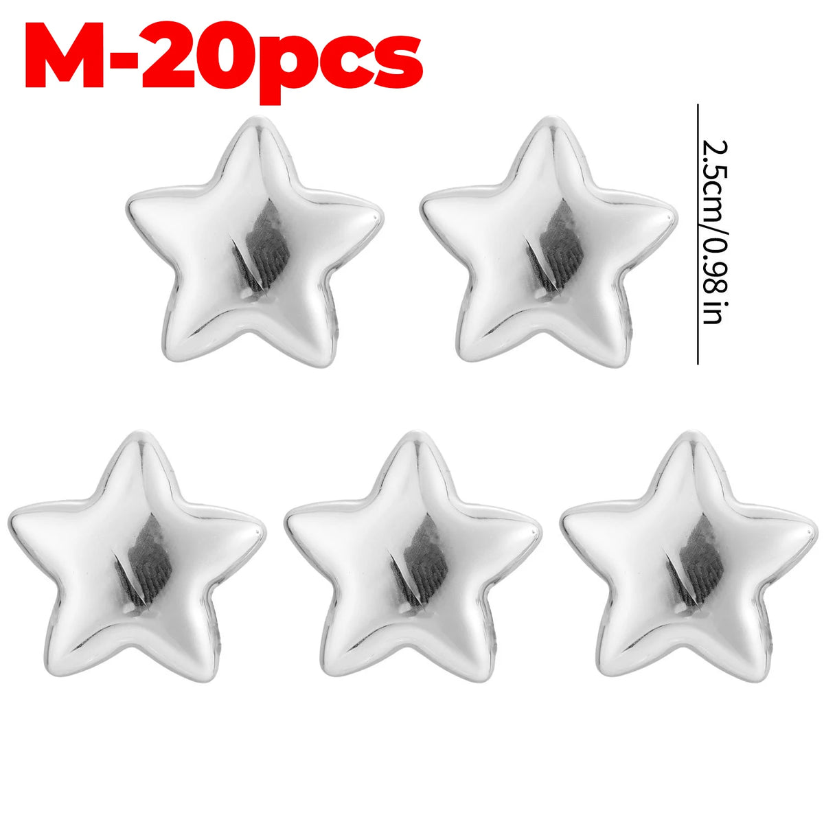 Star-Shaped Magnetic Photo Clips for Fridge and Notice Boards