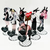 Acrylic keychain set featuring anime character pendants including characters from Cafe and Till