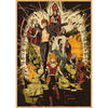 Anime artwork featuring characters from Death Note in a dramatic, dark style with an ornate frame.