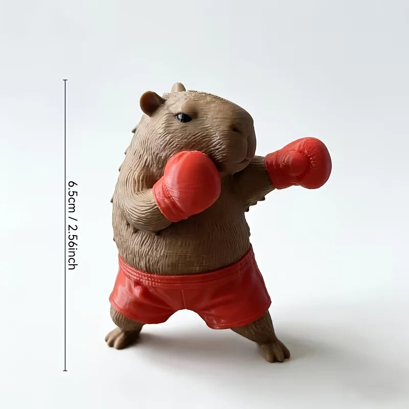 Capybara Desk Figurine – Cute Animal Statue for Office & Car
