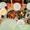 Scalloped Cocktail Napkins, 2-Ply Premium Disposable Paper Napkins (100 Pack)