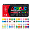 Box of GN.8101-48 acrylic brush markers featuring 36 colors including blue, green, and red.