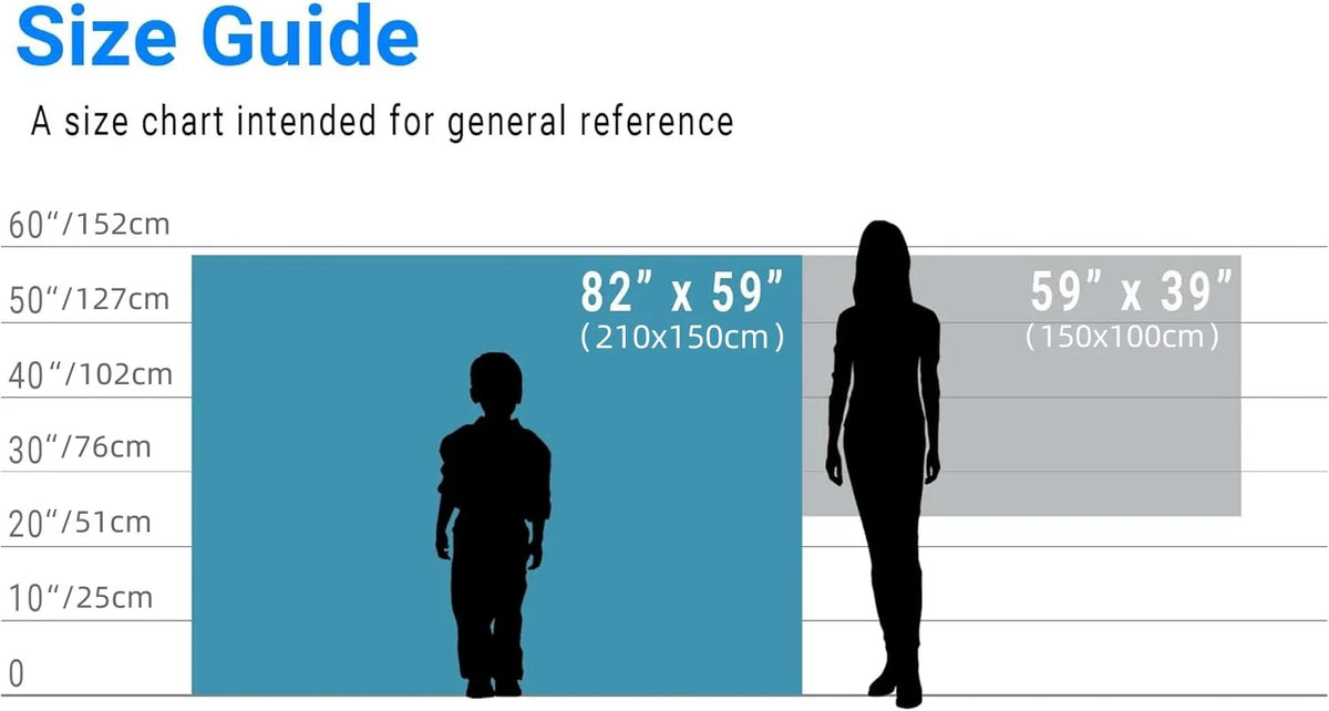 A size guide chart showing measurements for a tropical leaf photo backdrop banner.