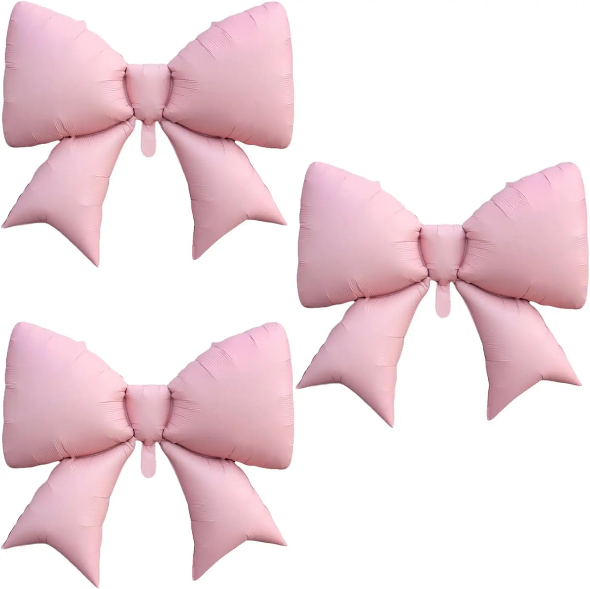 Pink Heart & Bow Balloon Set for Weddings and Showers