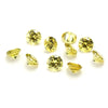 A collection of loose, round and marquise cut yellow gold-toned cubic zirconia stones for jewelry making.