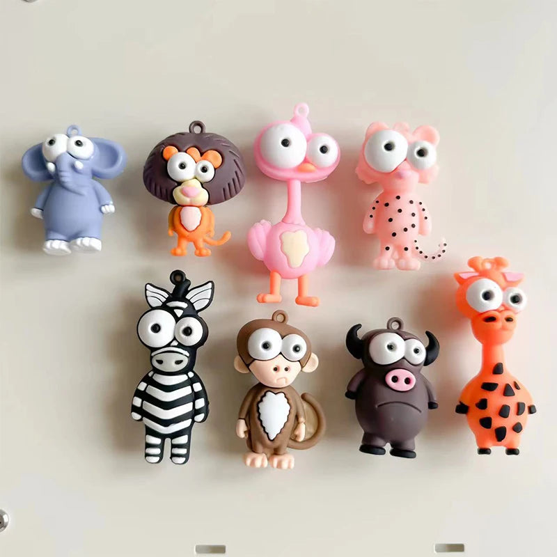 Cartoon Animal Fridge Magnets – Cute Decorative Magnets for Kitchen, Office & More