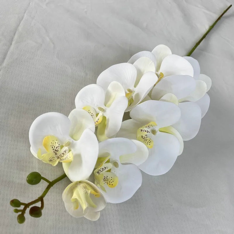 Artificial Butterfly Orchid Bouquet – 9 Silk Blooms for Home & Event Decor