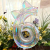 Iridescent Number Balloon Kit with Bowknot Accent